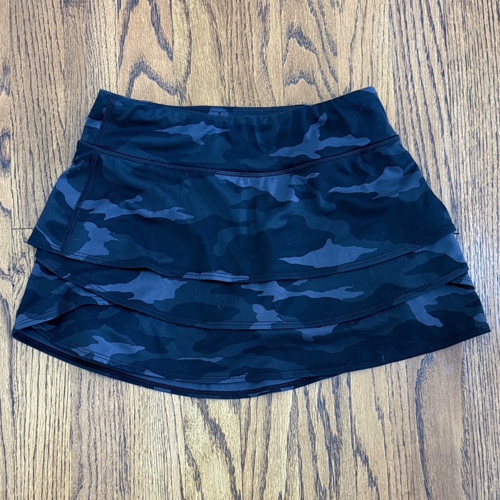 Athleta Black Camouflage Mini Skirt